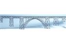 Hack H0 M160 Müngstener Brücke, 160 x 14.7 x 26 cm, 2-gleisig