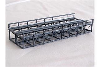 Hack N KN15-2 Unterzug-Kastenbrücke, 15 x 6 x 3 cm, 2-gleisig