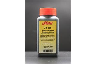 Heki Acrylfarbe Schwarz, 200 ml