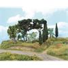 Heki H0 Mediterranes Baumset 8-17 cm, (Inhalt: 11 Stk.)