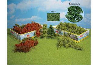 Heki H0/N/Z Laubbäume und Büsche mittelgrün (Inhalt: 15 Stk.)