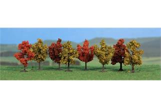 Heki N/Z Laubbäume herbstlich 4 cm (Inhalt: 8 Stk.)