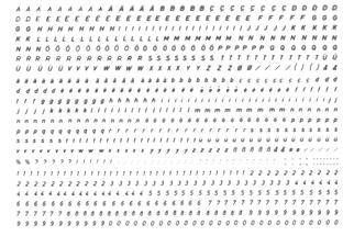 Herkat Haftdruck-Buchstaben und -Ziffern