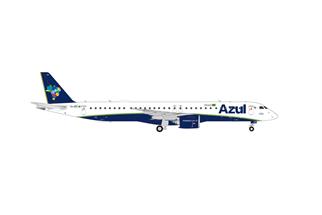 Herpa 1:200 Azul Embraer E195-E2, PS-AEK A de Azul, B de Brasil