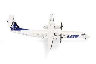 Herpa 1:200 LOT Polish Airlines Bombardier Q400, SP-EQF