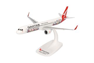 Herpa 1:200 Qantas Airbus A321XLR, Great Barrier Reef livery, VH-OGG Coral Sea