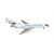 Herpa 1:500 Braniff International Boeing 727-100, Solid Light Sky Blue, N7272 (Club)
