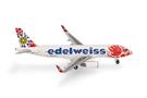 Herpa 1:500 Edelweiss Air Airbus A320, Help Alliance, HB-JLT *werkseitig ausverkauft*