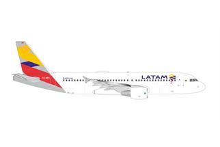 Herpa 1:500 LATAM Airlines Airbus A320, Colombia Flag Livery, CC-BFE