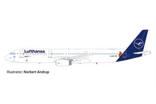 Herpa 1:500 Lufthansa Airbus A321 Die Maus *werkseitig ausverkauft*