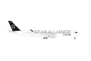 Herpa 1:500 Thai Airways Airbus A350-900, Star Alliance, HS-THU Sakon Nakhon