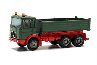 Herpa Basic H0 MAN F8 Kipp-LKW 3-achs, grün/rot
