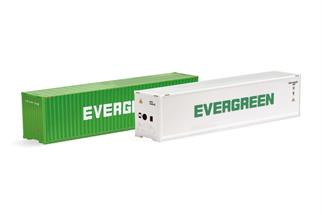 Herpa H0 40'-Container-Set Evergreen, 2-tlg.