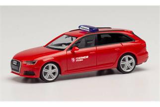 Herpa H0 Audi A4 Avant, Kommandofahrzeug Feuerwehr Stolberg