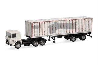 Herpa H0 Basic MAN F8 Container-Sattelzug, DB