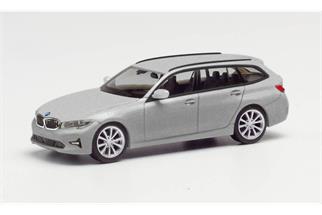 Herpa H0 BMW 3er Touring, glaciersilber metallic