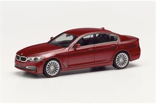 Herpa H0 BMW 5er Limousine, aventurinrot metallic