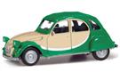 Herpa H0 Citroen 2CV Charleston, grün/beige