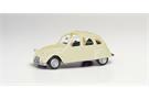 Herpa H0 Citroen 2CV Rolldach offen, elfenbein