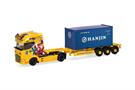 Herpa H0 DAF XG+ Container-Sattelzug, Acargo + 20'-Open-Top Hanjin