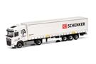 Herpa H0 DAF XG Gardinenplanen-Sattelzug, DB Schenker / City Trans Harz