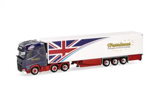 Herpa H0 DAF XG+ Kühlkoffer-Sattelzug, Harrisons *werkseitig ausverkauft*