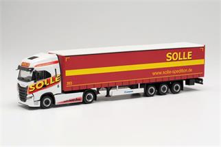 Herpa H0 Iveco S-Way Gardinenplanen-Sattelzug, Solle