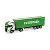 Herpa H0 Iveco S-Way LNG 40'-Container-Sattelzug, Rapstrucks / Evergreen