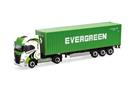 Herpa H0 Iveco S-Way LNG 40'-Container-Sattelzug, Rapstrucks / Evergreen