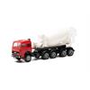 Herpa H0 Iveco Unic Betonmischer-Sattelzug, rot/weiss