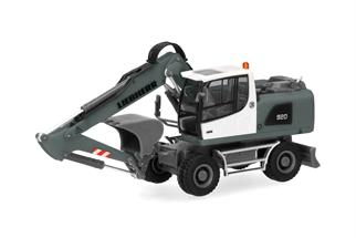 Herpa H0 Liebherr Mobilbagger A920 Litronic, grau/gelb