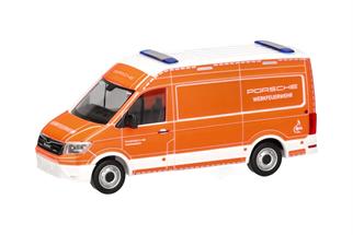 Herpa H0 MAN TGE Kasten Hochdach, Werkfeuerwehr Porsche Stuttgart