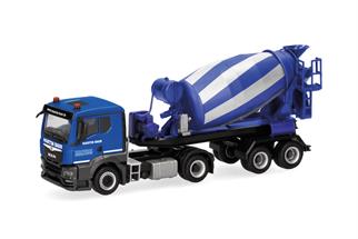 Herpa H0 MAN TGS TN Betonmischer-Sattelzug, Martin Baur