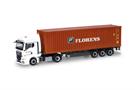 Herpa H0 MAN TGX GM Container-Sattelzug, Schmid / Florens *werkseitig ausverkauft*