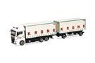 Herpa H0 MAN TGX GM Wechselgardinenplanen-Hängerzug, Circus Krone