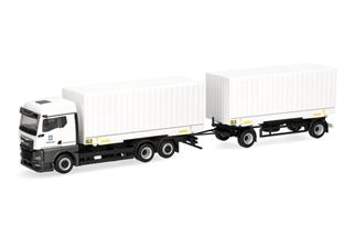Herpa H0 MAN TGX GM Wechselkoffer-Hängerzug, Bundeswehr - Fahrschule