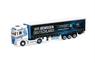 Herpa H0 MAN TGX GX Gardinenplanen-Sattelzug, Spedition Höhner - Wir bewegen Deutschland