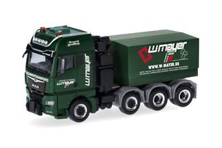 Herpa H0 MAN TGX GX Schwerlastzugmaschine mit Ballastpritsche, Mayer Zweibrücken
