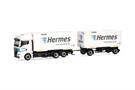 Herpa H0 MAN TGX GX Wechselkoffer-Hängerzug, Hermes