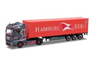 Herpa H0 MAN TGX XXL Euro 6c Container-Sattelzug Oehlrich/Hamburg Süd (Sonderserie Nord) *werkseitig ausverkauft*