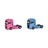 Herpa H0 MAN/WOMAN eTGX GX Zugmaschinen 2-achs, hellblau/pink (Inhalt: je 1 Stk.)