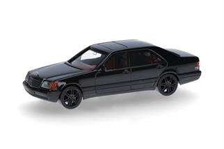 Herpa H0 MB 600 SEL V12 mit Brabus-Felgen, schwarz