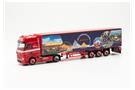 Herpa H0 MB Actros '18 Gigaspace Gardinenplanen-Sattelzug, Circus Monti (Sonderserie) *werkseitig ausverkauft*