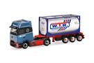 Herpa H0 MB Actros L ProCabin Gigaspace 20'-Tankcontainer-Sattelzug, Bermes