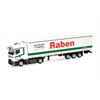 Herpa H0 MB Actros L ProCabin Streamspace Gardinenplanen-Sattelzug, Raben Logistics