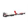 Herpa H0 MB Actros M Baustoff-LKW mit Kran und Tieflade-Anhänger, STRABAG