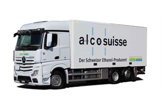 Herpa H0 MB Actros Streamspace 2.5 Koffer-LKW Thommen Furler AG (Sonderserie CH) *werkseitig ausverkauft*