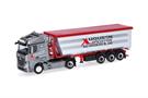 Herpa H0 MB Actros Streamspace Stahlmulden-Sattelzug, Augustin Spedition
