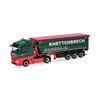 Herpa H0 MB Actros Streamspace Stahlmulden-Sattelzug, Knettenbrech & Gurdulic