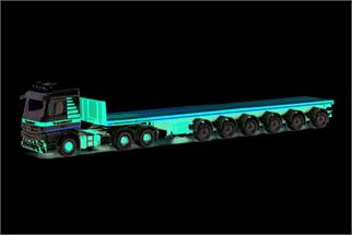 Herpa H0 MB Arocs Streamspace 3-achs mit Ballastauflieger 6-achs, Mammoet